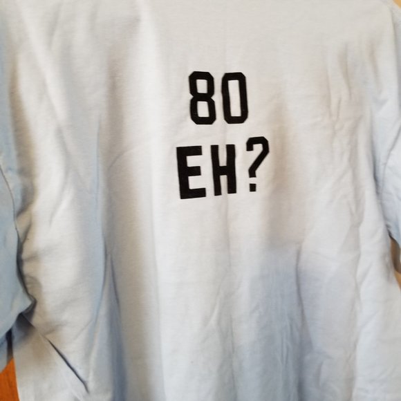 ❤️🛍️Super Closet Clear NWOT "Happy Birthday" 80 EH? Unisex T Shirt Size L❤️🛍️ - Picture 4 of 9